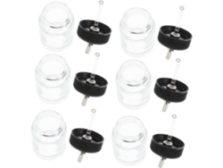 Juego De 10 Botellas De Vidrio Para Pintura, Ideales Para Aerógrafo, Con Dispensadores Y Recipientes De Almacenamiento.