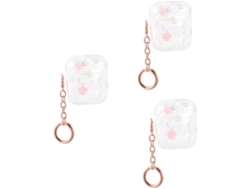 Conjunto De 3 Auriculares Inalámbricos Con Estuche Transparente Y Gancho Para La Oreja, Compatibles Con Ganchos Para La Oreja.