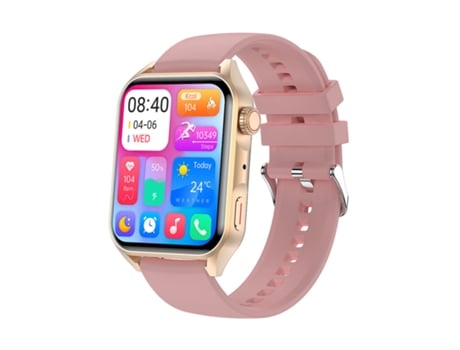 Smartwatch CHRONUS para Hombres,Chronus Pantalla HD de 1,78'' Llamada Bluetooth NFC Rosa