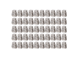 50 Bridas De Acero Inoxidable Para Cables De Paneles Fotovoltaicos De 2-6 Mm² (clips Pv)