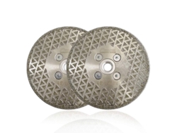 2026-disco De Corte Y Esmerilado Diamante Electrodepositado Para Mármol Granito 2pk 4.5" M14