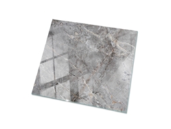 Tablero de mesa cuadrado de Espelharte (60 x 60 cm - Diseño de mármol natural - Gris)
