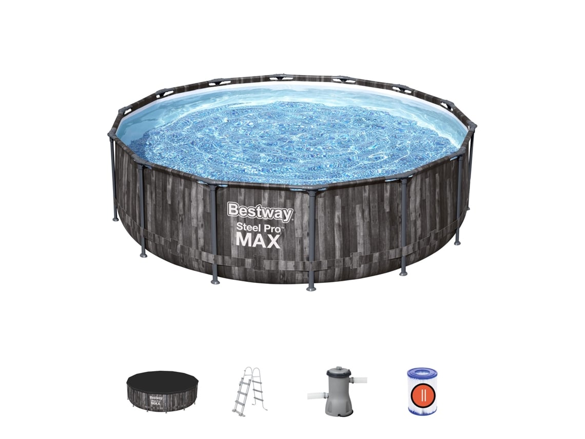 Piscina Tubular BESTWAY 5614Z (con Cartucho - 13030 L - 427x107cm)