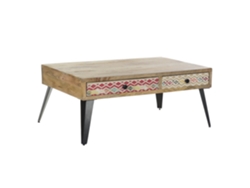 Mesa Centro Mango Metal Marron 110x70x46cm