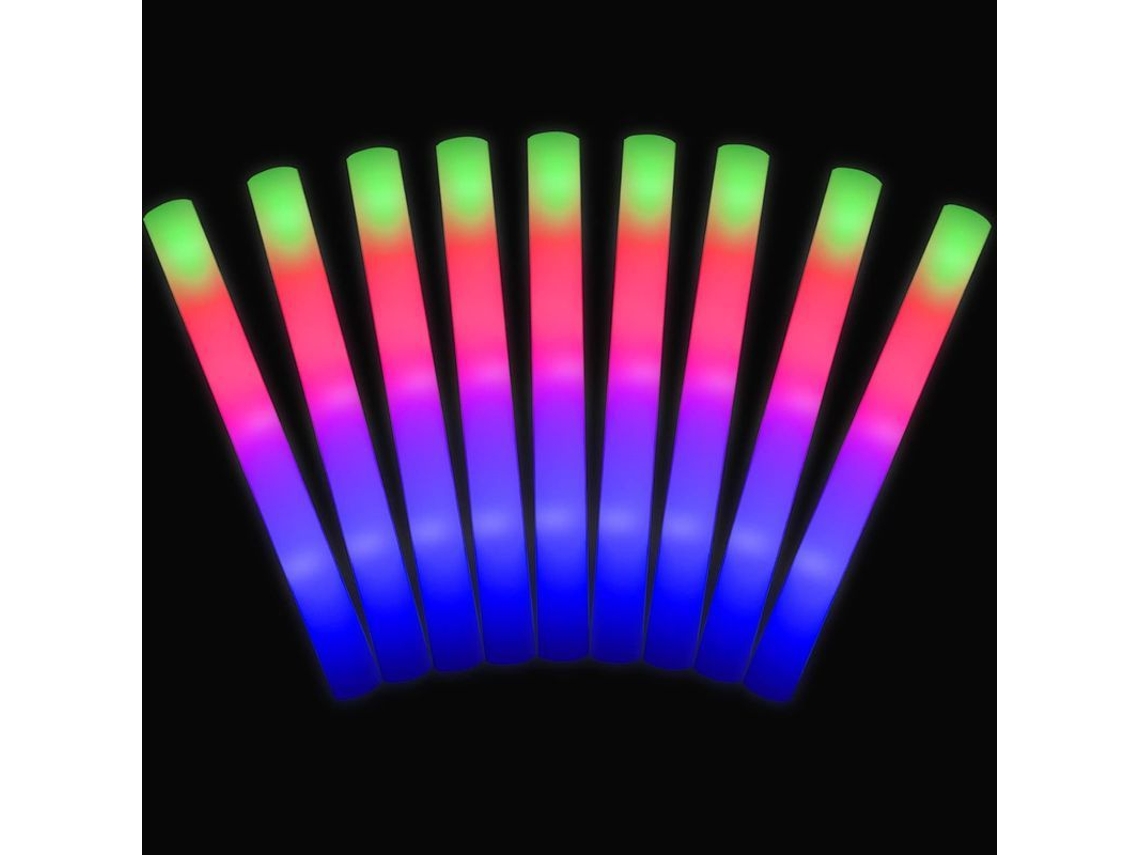 9 Barras De Espuma Led - Barras Luminosas De Espuma Con Purpurina Para Fiestas, Cumpleaños Y Eventos