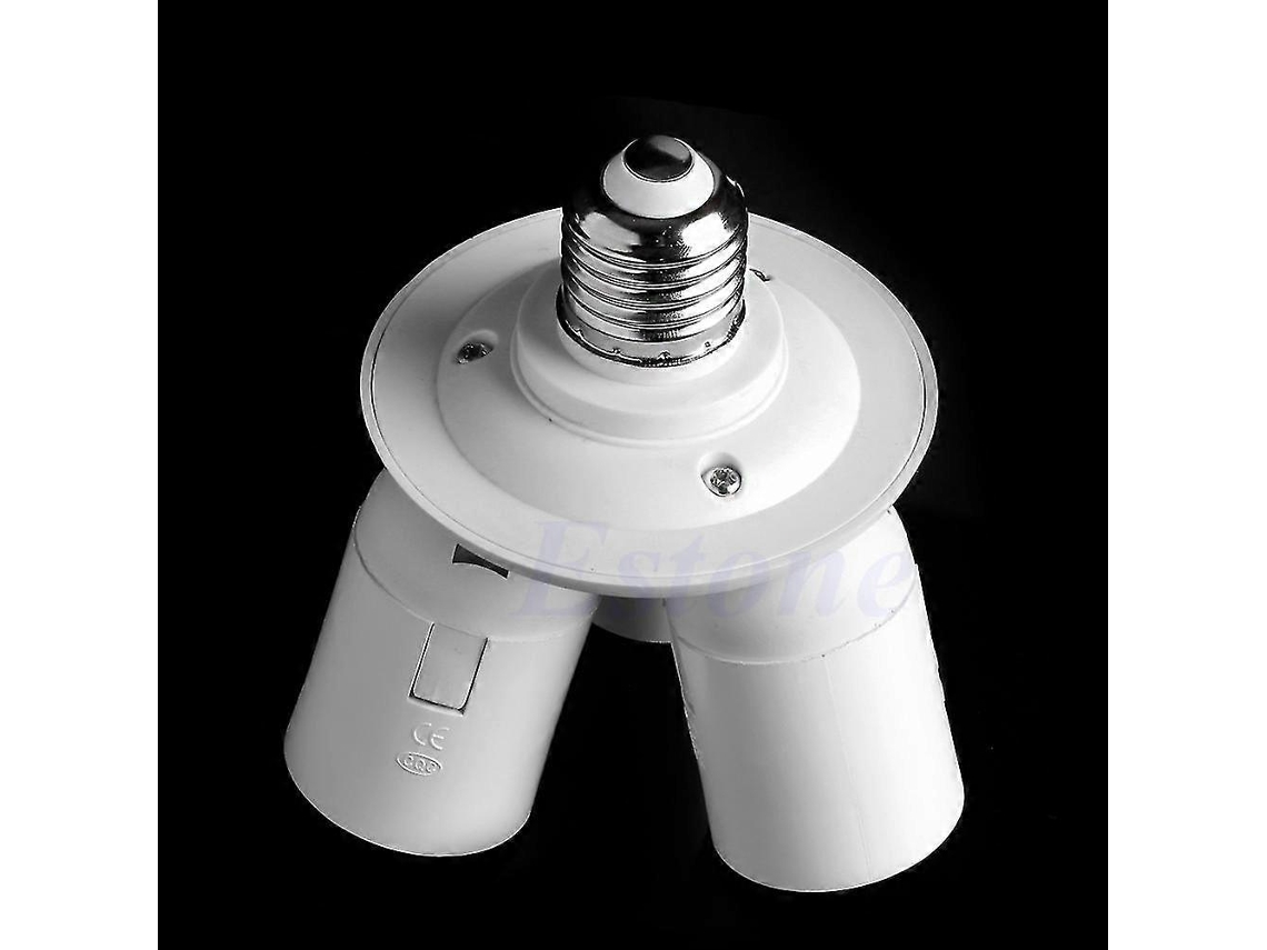 Adaptador de portalámparas 3 en 1 para bombillas LED con casquillo E27, compatible con softboxes y otros dispositivos. Hengjian