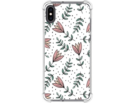 Carcasa iPhone XS Max TUMUNDOSMARTPHONE Dibujos Antigolpes Flores 01 Multicolor
