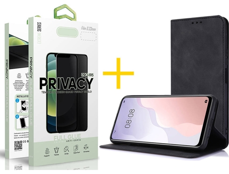 Carcasa + Protector de Pantalla para Samsung Galaxy S22 Plus 5G SKYHE Negro