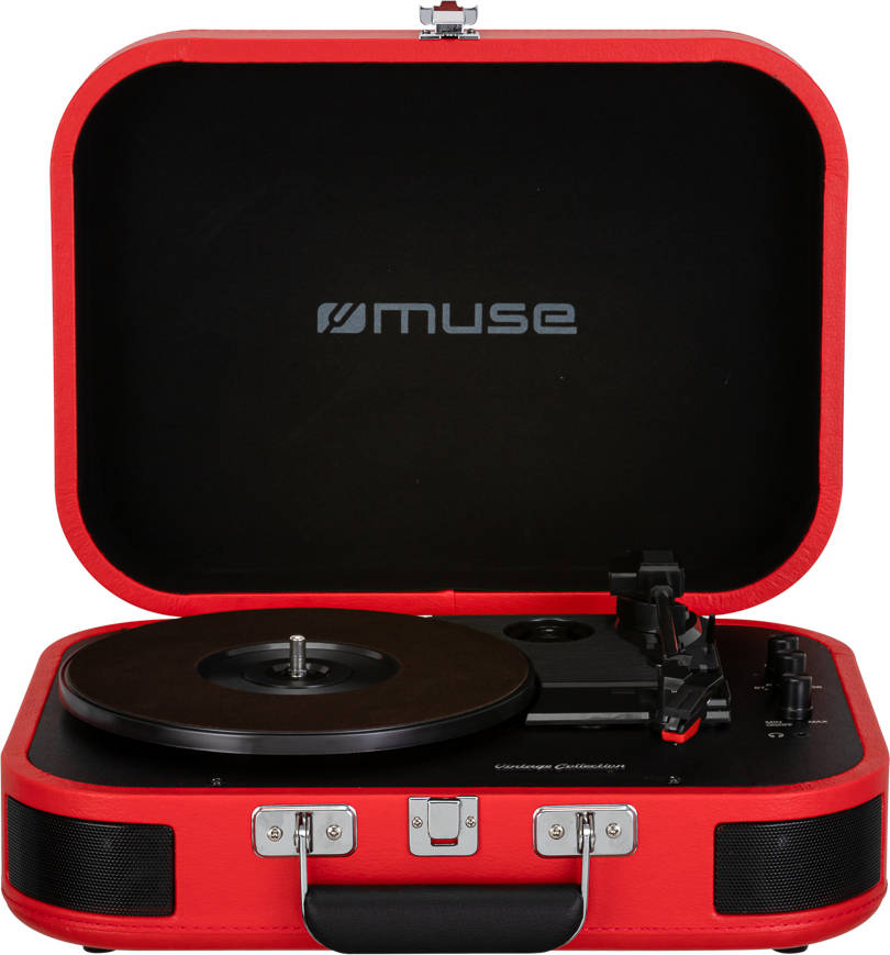 Tocadiscos Micro Sistema con 3 velocidades rojo muse mt201 btr bluetooth 33 13 45 78