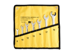 Juego De 7 Llaves Combinadas De Doble Cabeza, Llave Manual Para Reparación Y Mantenimiento De Automóviles.