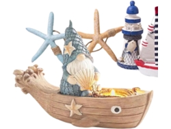 Pequeñas Figuritas De Gnomos Con Motivos De Barcos, Mini Estatuas De Resina, Encantadora Figura Para Exteriores, Para