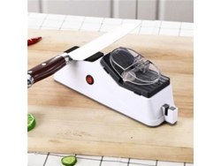 Afilador Eléctrico Usb, Piedra De Afilar Manual Con 5 Discos De Esmerilado, Blanco Blanco