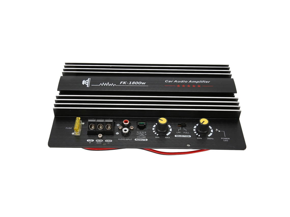 Amplificador De Audio Estéreo Para Coche De Alta Potencia De 12 V Y 1800 W Con Subwoofer.