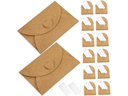 30 Juegos De Sobres Love Loop Pequeños De Papel Kraft Marrón Vintage