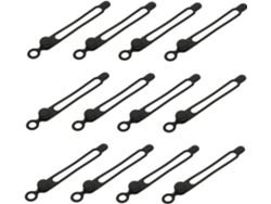 80 Organizadores Elásticos Para Cables - Soporte Ajustable Para Cables De Computadora - Cable De Carga