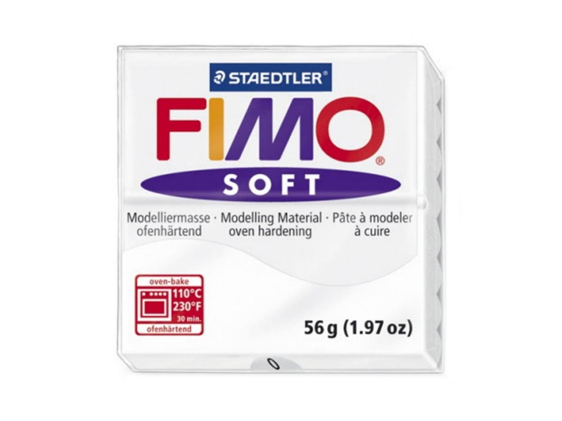 Pasta Para Modelar Staedtler Fimo Soft 56 Gr Cor Blanco