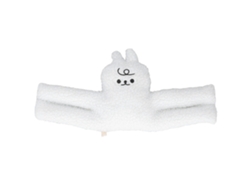 Adorables Topes De Puerta De Peluche Anticolisión Y Antipinzamiento Para Bebés Con Diseño De Conejo Blanco De Dibujos Animados.