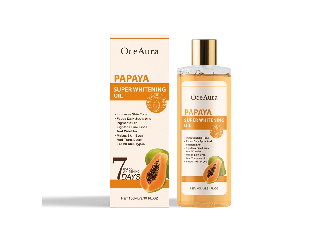 Aceite esencial de papaya para un blanqueamiento superior en 7 días.