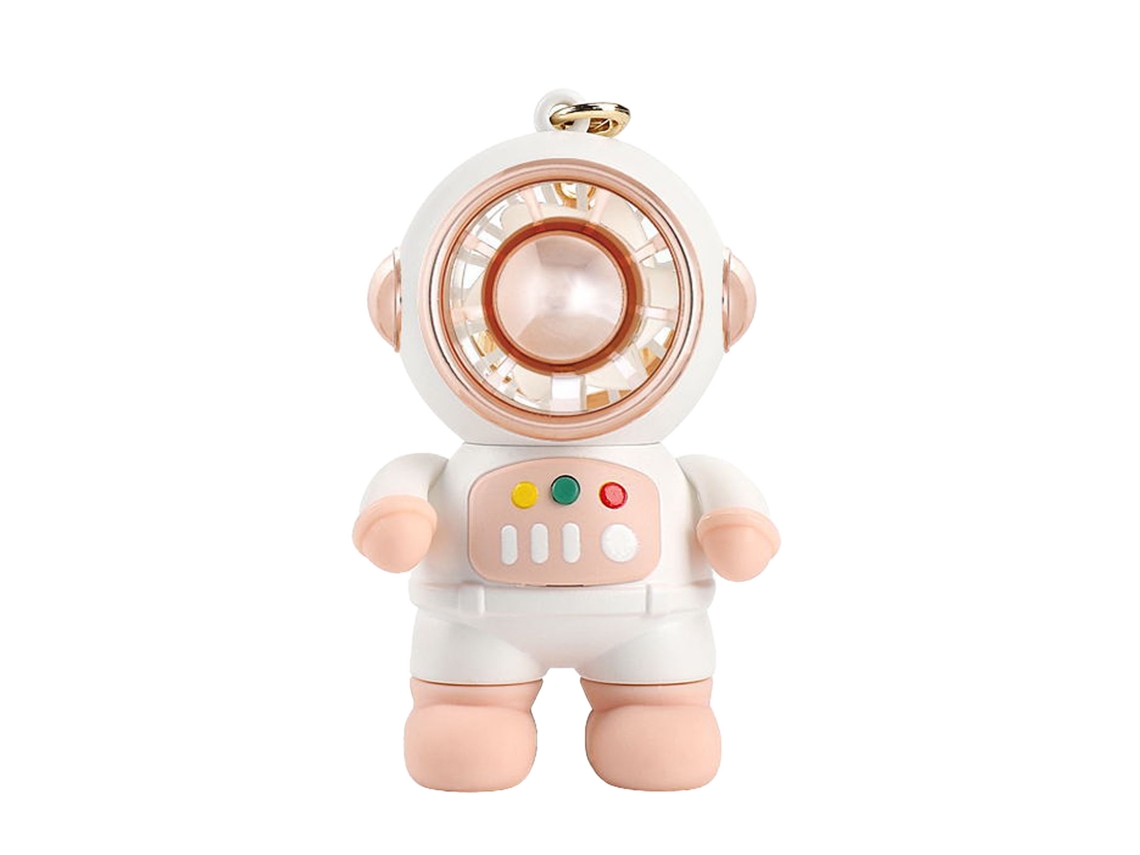 Ventilador USB portátil sin aspas, rosa, tamaño estudiante.