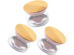Conjunto De 3 Peças De Copos Para Unhas Com Tampa Para Manicure E Pó De Unhas.