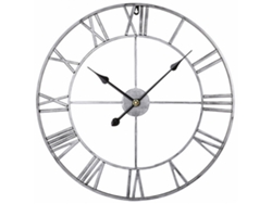 KOFIHETY Reloj de Pared con Números Romanos, Silencioso y sin Tictac, Funciona con Pilas, Redondo, Grande, de Metal, para Decoración del Hogar, Loft, Sala de E