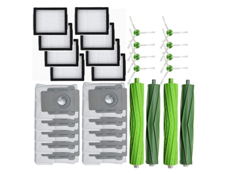 Para irobot roomba i7 i7+ i6+/plus e5 filtros bolsas a vácuo escova principal
