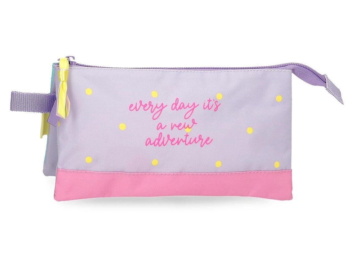 Estuche para lápices Movom de poliéster color lila New Adventure