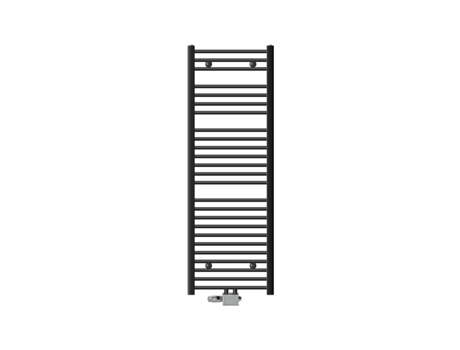 Radiador de baño conexión central 500 x 1500 mm antracita derecha con termostato LUXEBATH