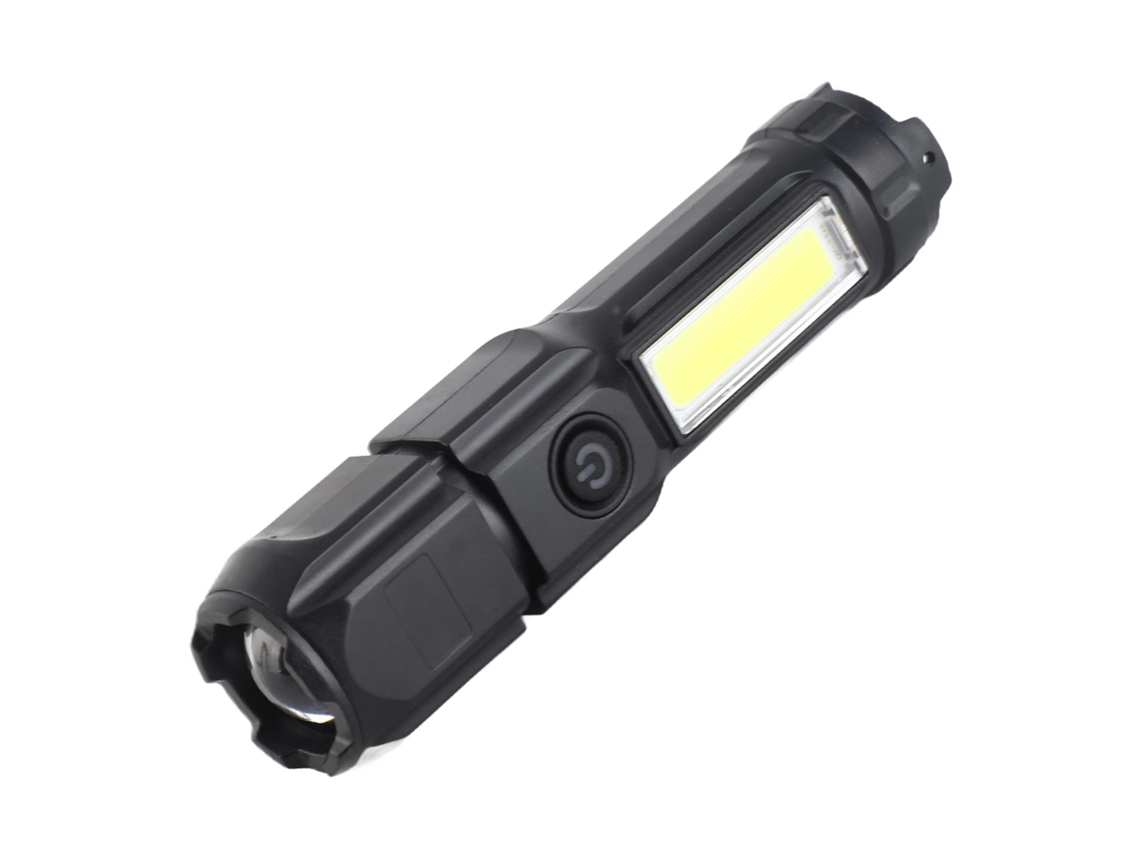 Linterna Portátil Con Doble Fuente De Luz, Alto Brillo, Recargable Por Usb, Con Enfoque Telescópico Ajustable Para Acampar, Pescar Y Uso Al Aire Libre.