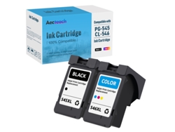 Paquete de 2 cartuchos de repuesto para Canon, compatibles con 545xl, 545 XL, CL546, PG545, PG 545, Pixma MG3050, 2550, 2450, 2550S, 2950