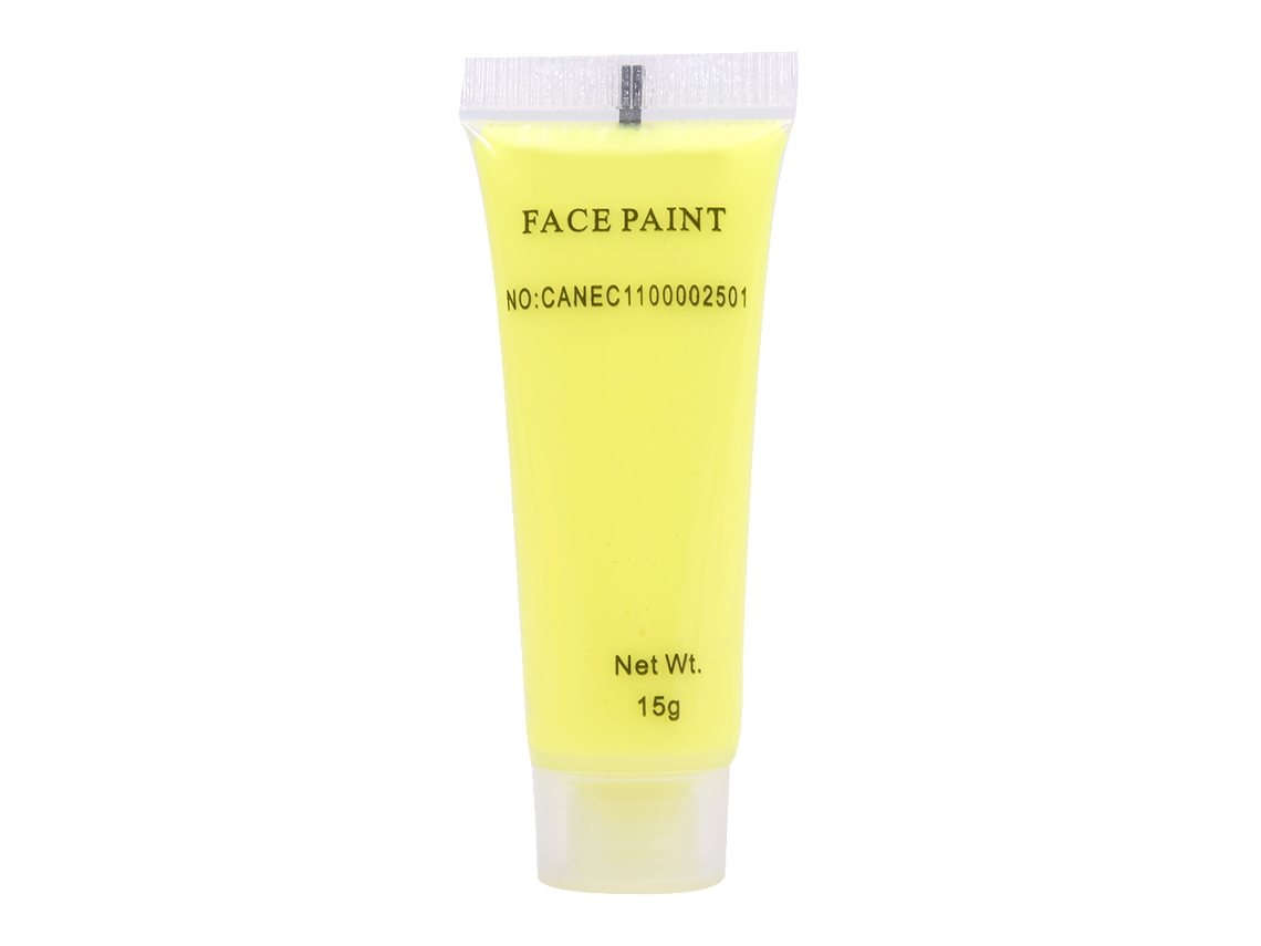 Pintura corporal fluorescente y brillante