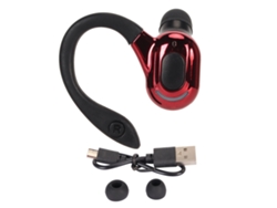 Auriculares Bluetooth 5.2 Estéreo Hifi Con Llamadas Hd, Reducción De Ruido, Resistencia Al Agua Ipx4, Inalámbricos, Color Negro Y Rojo.