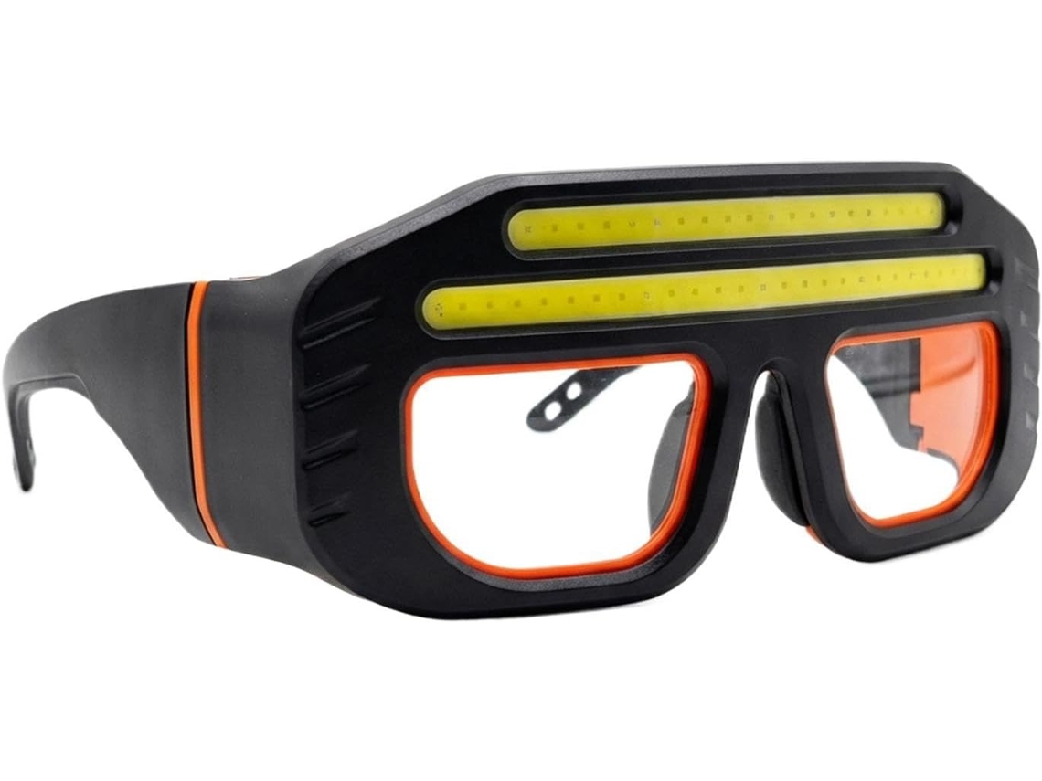 Gafas De Seguridad Led - Luz Recargable Ajustable Con Detector De Movimiento