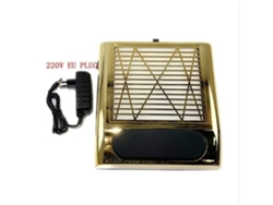 Cortaúñas, aspiradora silenciosa, herramientas de calidad profesional, 110-220V, base europea, chapado en oro.