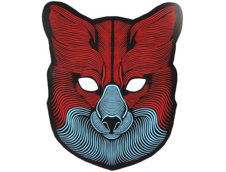 Máscara DISFRAZZES Lobo Iluminación Led (Talla: Talla Universal)