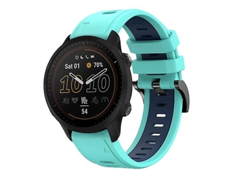 Correa De Reloj Inteligente Para Garmin Forerunner 955 22 Mm Verde Menta Banda De Reloj De Silicona Deportiva De - Azul VENISYMLIS