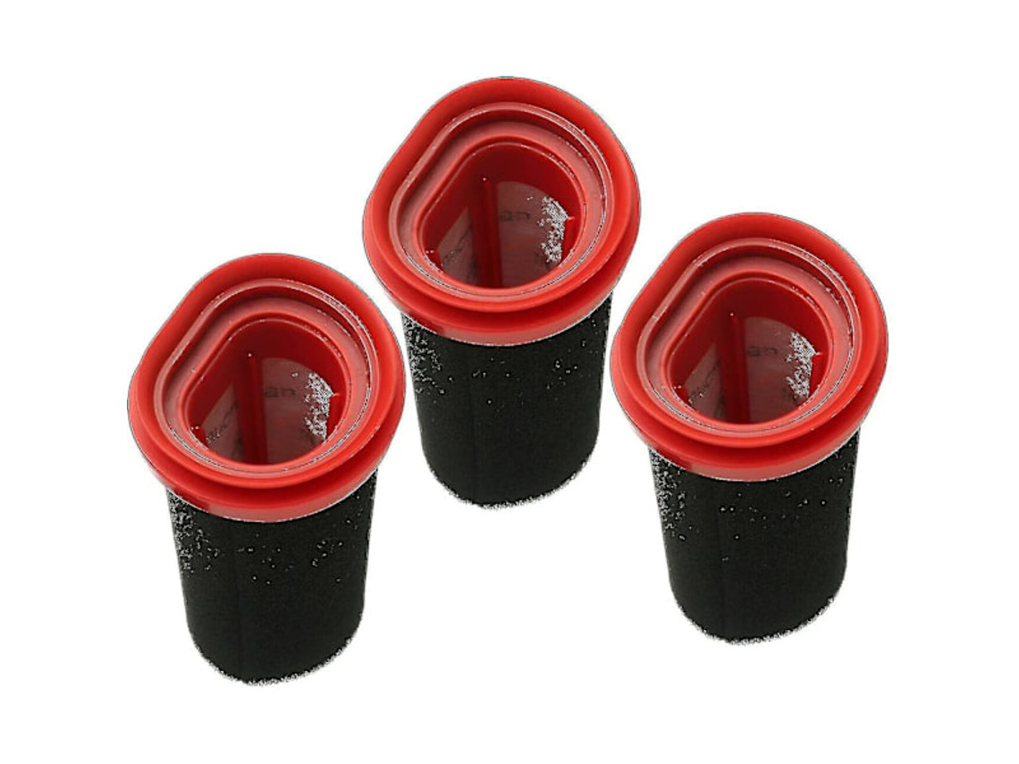 Paquete de 3 filtros de 25,2 V/21,6 V compatibles con aspiradora inalámbrica Bosch Flexxo Serie 4 BBH32101, etc., repuesto Jortmrd
