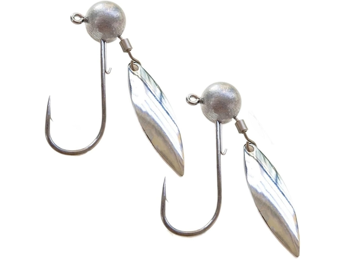 Anzuelos De Pesca, 5 Piezas/lote, Cabeza Plomada, Anzuelo Redondo Con Punta Bola Y Gancho Para Pesca En Agu...