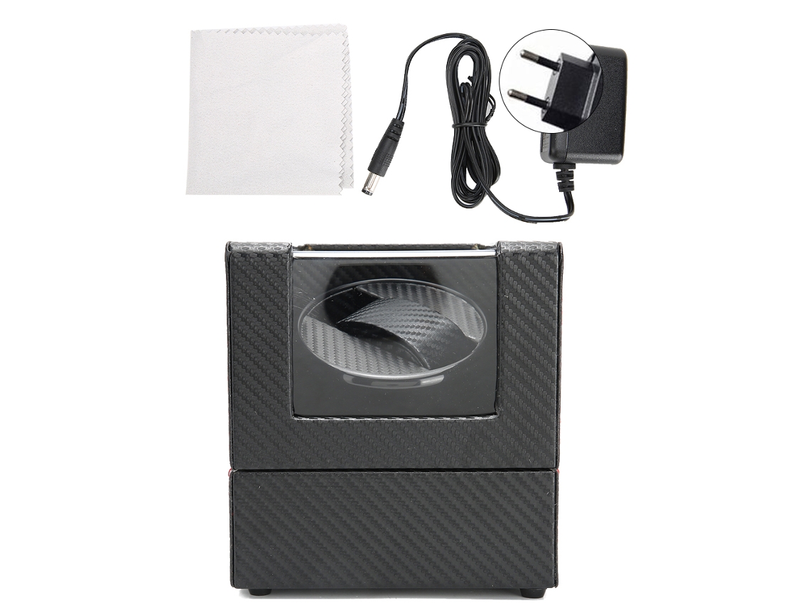 Estuche automático para relojes mecánicos, fibra de carbono