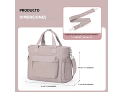(rosa) Bolsa De Almuerzo Térmica Unisex Con Correa Para El Hombro, Reutilizable