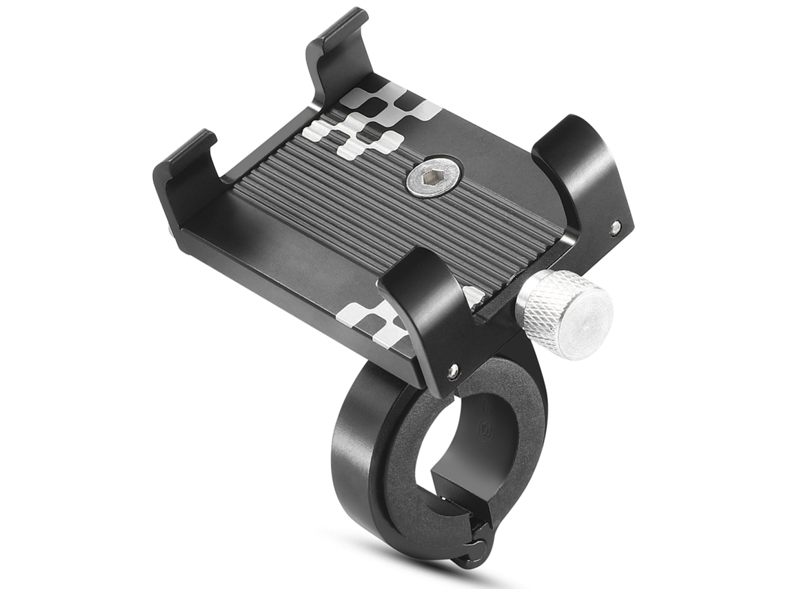 Soporte Ajustable De Aluminio Para Teléfono Móvil Con Agarre Firme Para Manillares De Bicicleta De 22,2 A 31,8 Mm.