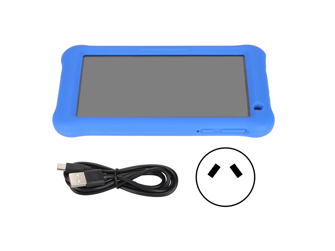 Tableta de 7 pulgadas 1024x600 IPS para niños, 3 GB de RAM, 32 GB de ROM, Wifi y cámara dual, luz dorada