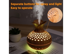Humidificador de ondas sonoras de madera Yethke con aromaterapia. Pickifyvayotoy