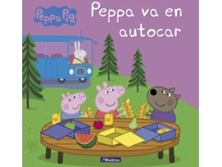Libro Peppa Pig. Un cuento - Peppa va en autocar de Hasbro e Eone (Español - Tapa Dura)