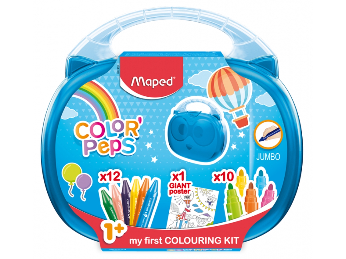 Mala Maped Kit Colorir 23 Pzas