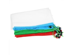 16 bolsas de malla reutilizables y lavables para almacenar frutas y verduras con cordón.