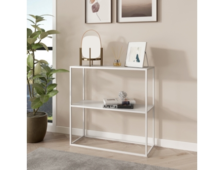 Consola [EN.CASA] (80 x 80 x 26 cm - Acero - Blanco)