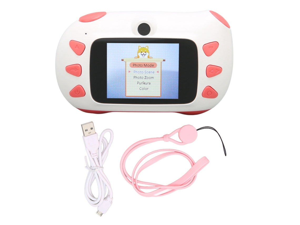 Cámara Digital Infantil Con Pantalla Lcd De 2.0 Pulgadas, Videocámara Juguete Recargable Para Niños De 3 A 10 Años
