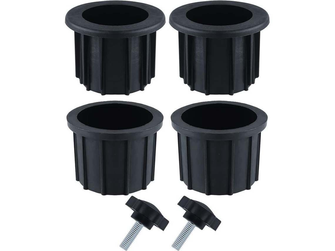 Accesorios Para Base De Sombrilla (6 Piezas) Para Balcón Y Terraza - Negro