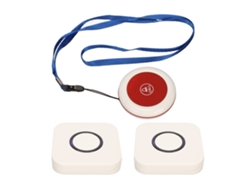 Localizador Inalámbrico 2 En 1 Para Cuidadores, Transmisión De Largo Alcance, 4 Niveles De Volumen, Botón Sos Para Pacientes Mayores, Enchufe Europeo, 100-240 V.